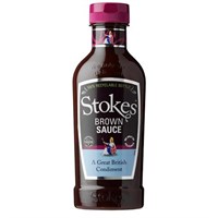 Stokes Real Brown Sauce Squeezy Bottle  505g (SKSABR079/SQ1)